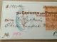 1873 $360 Cheque With Stamp Grocers & Producers Bank Usa Paper Money: US photo 1