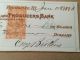 1873 $360 Cheque With Stamp Grocers & Producers Bank Usa Paper Money: US photo 2