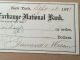 1873 $46.  50 Cheque With Postage Stamp From The Merchants Ex National Bank Usa Paper Money: US photo 2