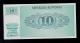 Slovenia 10 Tolarjev 1990 Bi Pick 4 Unc -.  Banknote. Europe photo 1