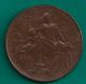 1916 France 10 Centimes Vintage Wwi Era French Bronze Coin Europe photo 1