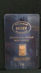 1 Gram Igr Istanbul Gold Refinery Bar 9999 Fine In Assay Card Bars & Rounds photo 1