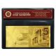 Kuwait 5 Dinars Paper Note Pure 99.  9 Gold Banknote Uncirculated With Certificate Middle East photo 1