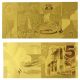 Kuwait 5 Dinars Paper Note Pure 99.  9 Gold Banknote Uncirculated With Certificate Middle East photo 2
