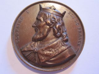 French Historical Medal / Caqué /clotaire 7th French King photo