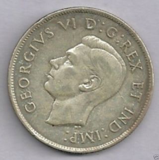 1943 Canada 80 Silver 50 Cent Wwii Coin photo