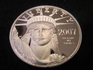 2007 American Platinum Eagle Proof - - One Half Ounce photo