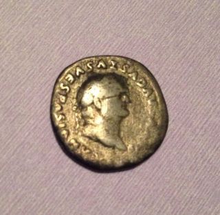 Vespasian Silver Roman Denarius Minted By Titus In 79 Ad Rare Divus Issue photo