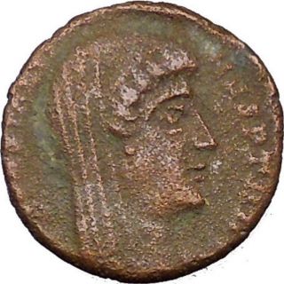 Constantine I The Great 347ad Ancient Roman Coin Christian Deification I35465 photo