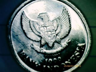 1,  50 Rupiah,  1999 Bank Indonesia Coin.  Circulated photo