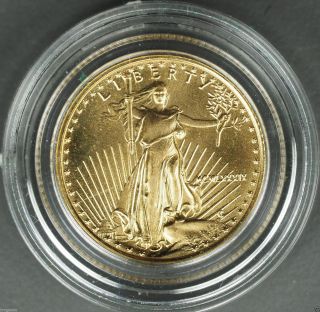 1989 1/10 Oz.  $5 Gold American Eagle In.  Coin photo