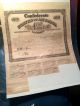 1863 Confederate $500 Bond Civil War Csa Hand - Signed Old Vintage Coupons Antique Stocks & Bonds, Scripophily photo 1