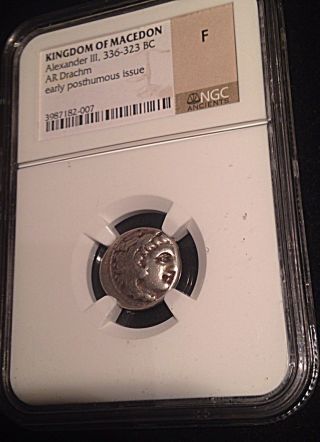 Alexander Iii The Great Classic Silver Drachm Coin Macedonia Greece Rome photo
