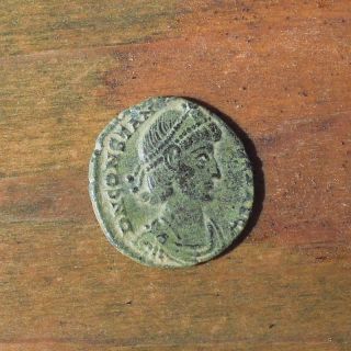 Constantius Ii Ae3 Roman Bronze Coin Falling Horseman - Nicomedia photo