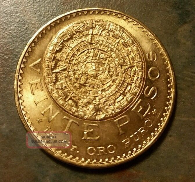 1959 Mexican 20 Pesos Gold Coin