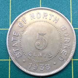 British North Borneo - 5 Cents - 1938 H  D11 photo