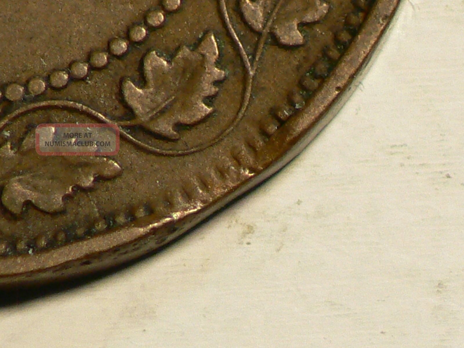 Canada 1911 Edward Large Cent,  Clip Error 2825 Coins: Canada photo
