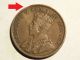 Canada 1911 Edward Large Cent,  Clip Error 2825 Coins: Canada photo 2
