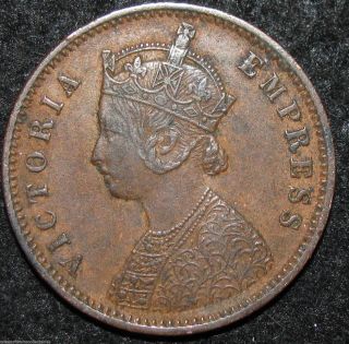 India British 1/4 Anna 1878 Asia World Coin (combine S&h) Bin - 1294 photo