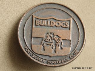 Footscray Bulldogs Footbal Club Token Modified To A Badge Daaw6 photo