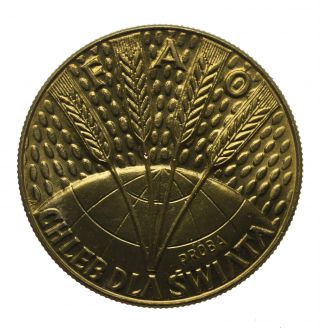 Poland 10 Zlotych,  1971 Fao Coin Proba Unc Specimen photo