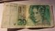 1991 20 Deutsche Mark German Germany Banknote.  10,  20,  50 Franc Burundi Banknote Europe photo 1