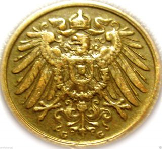 Germany - German Empire - German 1911g 2 Pfennig Coin photo