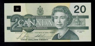 Canada 20 Dollars 1991 Asf Pick 97b Unc Banknote. photo