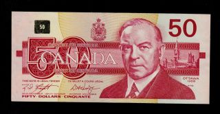 Canada 50 Dollars 1988 Fme Pick 98d Au Banknote. photo