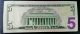 2013 $5 Five Dollar Fancy High Serial Binary Number.  95995999 Uncirculated Small Size Notes photo 1