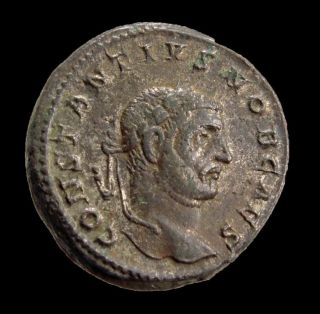 Hhc Constantius I Chlorus Ae Large Follis,  Genius,  (h1377) photo