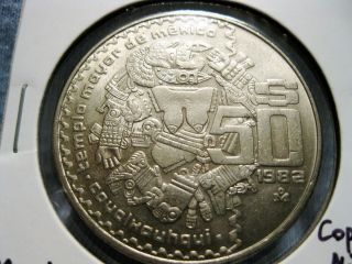 Mexico 50 Pesos 1982 Coyolxauhqui Km 490 $50 photo