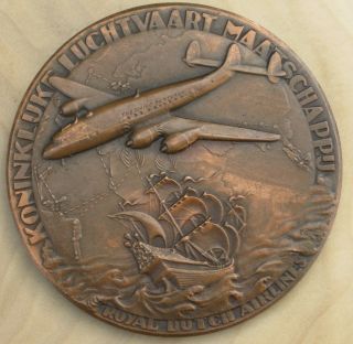 Klm - Royal Dutch Airlines - 1919 1949 30th Jubilee - Art Medal & Charm Pendant photo