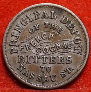 Circulated 1863 Civil War Token S.  Steinfeld Sole Agent For U.  S.  Ny S/h photo