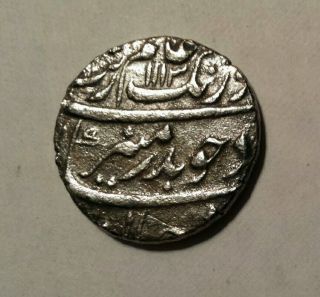 Taj Mahal Shipwreck Sunken Treasure 1 Rupee Silver Coin 1702 Grade 3 Clump Rare photo