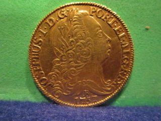 1757 B Brazil,  Jose I,  6400 Reis Gold photo