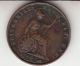 1857 Queen Victoria Half Penny (1/2d) Copper Coin From Great Britain UK (Great Britain) photo 1