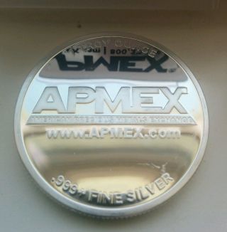 1 Oz Apmex -.  999 Silver Round - Eagle Design - Bu 2 photo