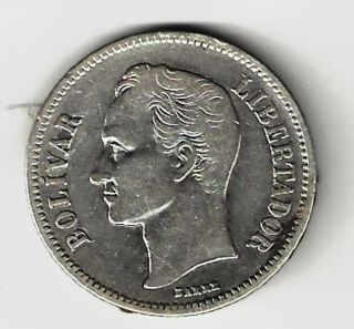 Venezuela - 2 Bolivares,  1936 - Silver (. 835) photo