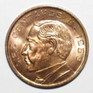 1956 10 Centavos Mexico Low Value Coin - We Combine Shipment photo
