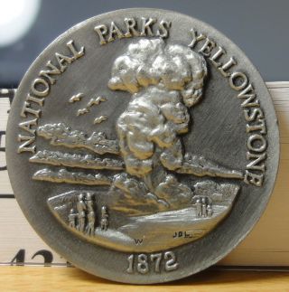 Longines Symphonette Pewter Medal - Yellowstone National Park photo