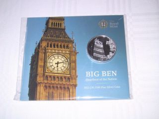 Big Ben 2015 British Royal £100 Silver Coin Limited Issue photo