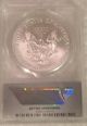 2014 - W Anacs Graded And Certified Sp70 Satin Finish Silver Eagle 1086 Of 1649 Silver photo 1