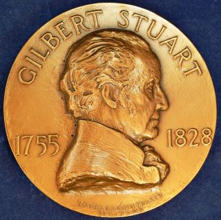Gilbert Stewart Commemorative Bronze Medal - By Medallic Art Co.  Bv22 photo