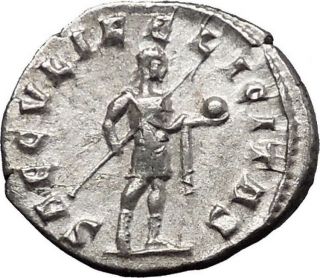 Gordian Iii With Globe - Power Symbol Rare Ancient Silver Roman Coin I49871 photo