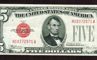 $5 1928 E United States Note More Currency 4 Vx photo