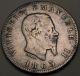 Italy 1 Lira 1863m Bn - Silver - Vittorio Emanuele Ii.  - F - 2650 猫 Italy, San Marino, Vatican photo 1