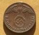 Old Coin Of Nazi Germany 1rp 1937a W/ Swastika Berlin Germany photo 1