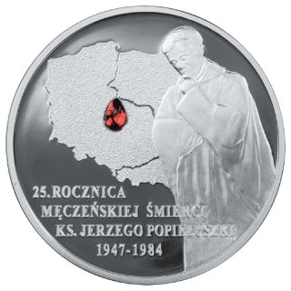 2009 Poland 10 Zl Silver Coin 25th Ann.  Of The Death Of Father Jerzy Popieluszko photo
