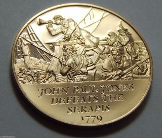 Franklin American Revolution Proof Bronze Medal - John Paul Jones photo